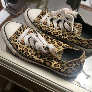 Converse All Star Cheetah Print Sneakers